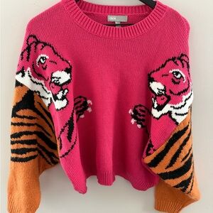 ASOS Pink Tiger Graphic Sweater